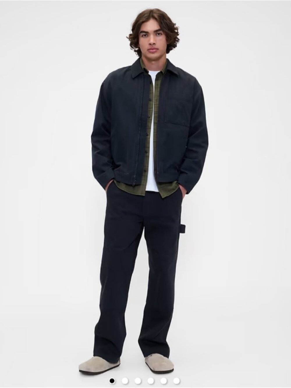 GAP Relaxed Fit Utility Carpenter Jeans Men’s 33x32 Black Double Knee 2025